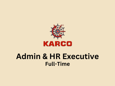 KARCO is hiring an Admin & HR Executive
