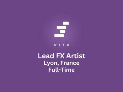 Lead FX Artist required at Stim Studio