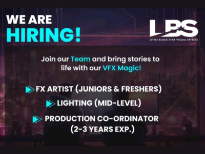 Multiple job openings at Little Black Star VFX Studio