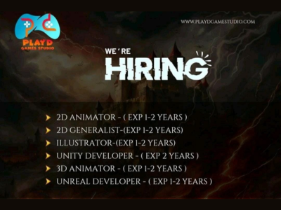 Multiple job openings at PlayD Game Studio