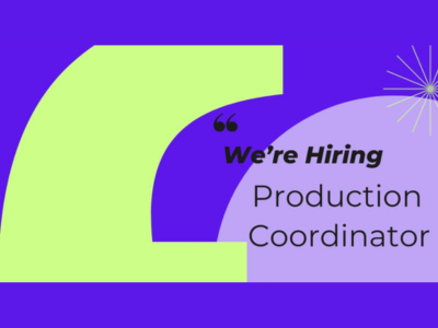 Production Coordinator required at Zvky Design Studio