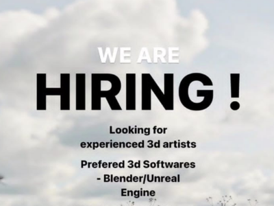 Rain Narrative is looking for experienced 3D Artists