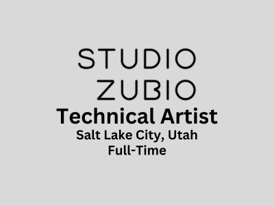 Technical Artist required at Studio Zubio
