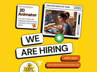 2D Animator required at Best Animation Studios