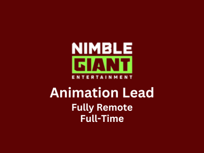 Animation Lead required at Nimble Giant