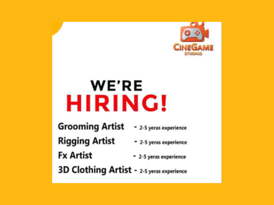 CineGame Studios is looking for immediate joiners