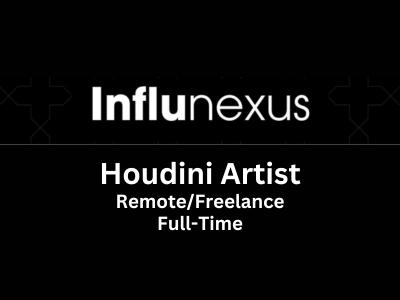 Freelance Houdini Artist required at Influnexus