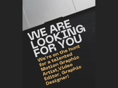 Full-time job opening for talented artists