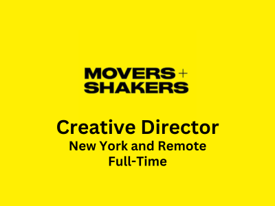 Creative Director required at Movers+Shakers