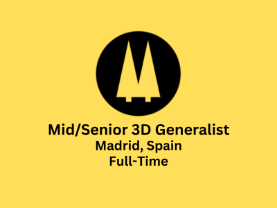 MidSenior 3D Generalist required at Twin Pines