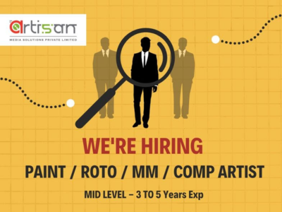 Multiple job opening at Artisan Media Solutions