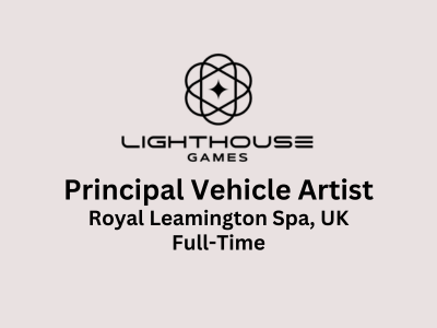 Principal Vehicle Artist required at Lighthouse Games