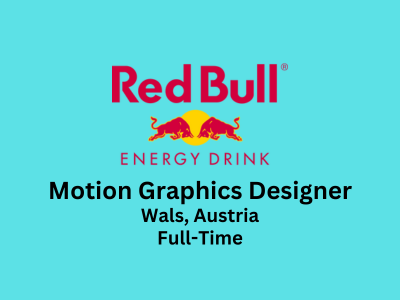 Red Bull is looking for a Motion Graphics Designer