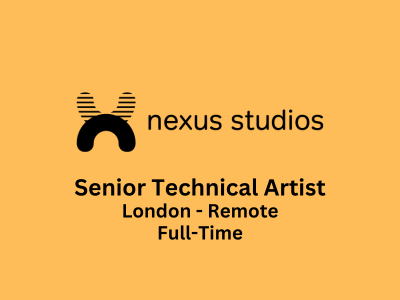 Senior Technical Artist required at Nexus Studios