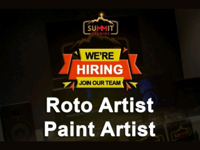 Summit Studio is looking for Roto Artist & Paint Artist