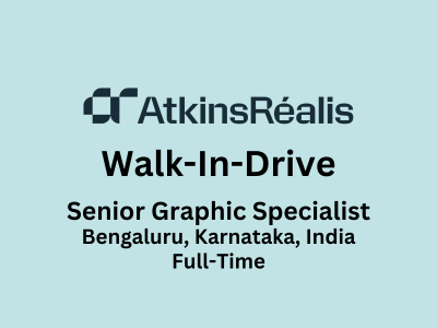 Walk-In-Drive for Graphic & Senior Graphic Specialist