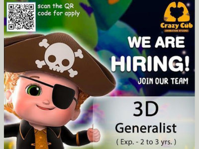 3D Generalist required at Crazy Cub Animations
