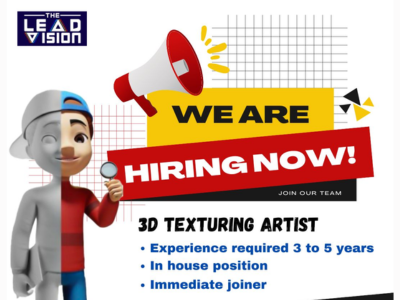 3D Texturing Artist required at The Leadvision