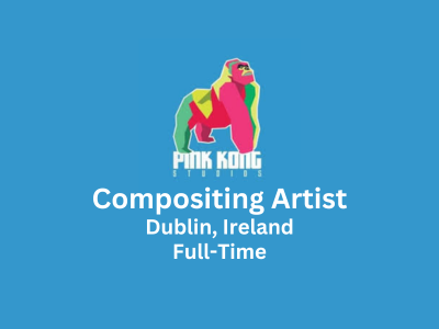 Compositing Artist required at Pink Kong Studios