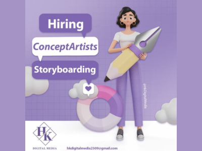 Concept Artists required at HK Digital Media