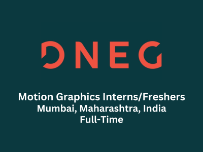 DNEG is hiring Motion Graphics InternsFreshers