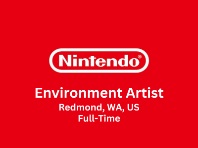 Environment Artist required at Nintendo