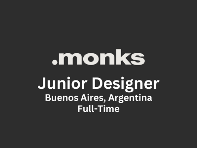 Full-time job opening for Junior Designer at Monks