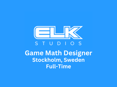Game Math Designer required at ELK Studios