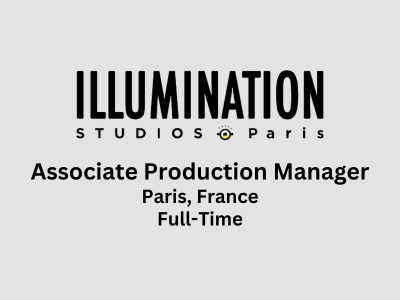 Illumination Studios Paris is hiring Associate Production Manager