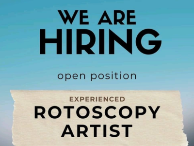 Job opening for experienced Rotoscopy Artist 