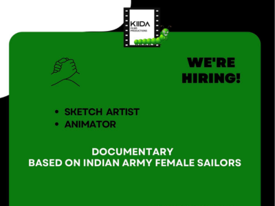 Kiida Films is hiring Sketch Artist and Animator