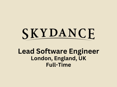 Lead Software Engineer required at Skydance