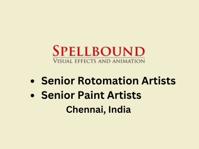Multiple job openings at Spellbound VFX
