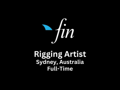 Rigging Artist required at Fin Design + Effects