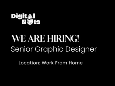 Senior Graphic Designer required at Digital Nuts