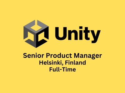 Senior Product Manager required at Unity