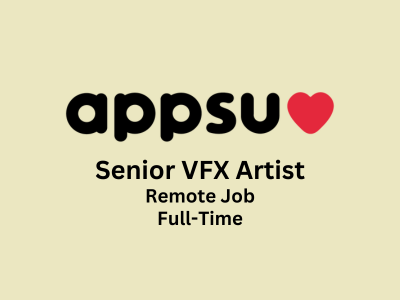 Senior VFX Artist required at Appsyoulove