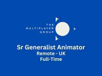 Sr Generalist Animator required at The Multiplayer Group