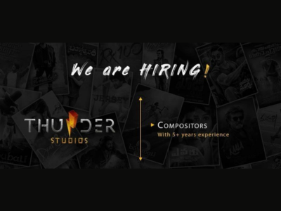 VFX Compositing Artists required at Thunder Studios