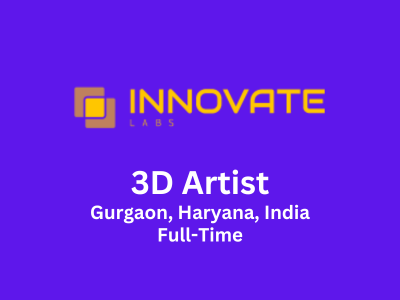 3D Blender Artist required at Innovate Labs