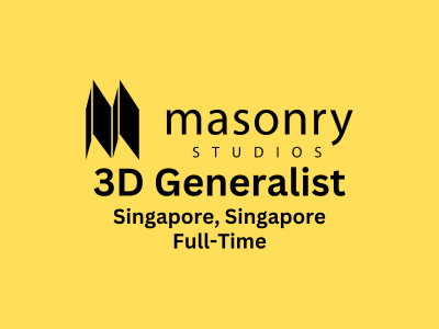 3D Generalist required at Masonry Studios
