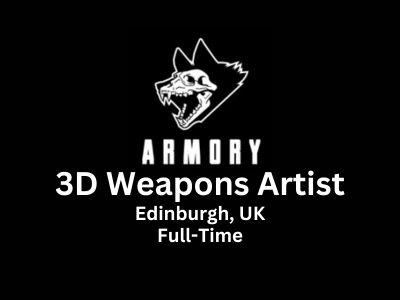3D Weapons Artist required at Wardog ARMORY