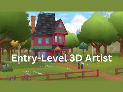 Entry-Level 3D Artist required at Studio Drydock