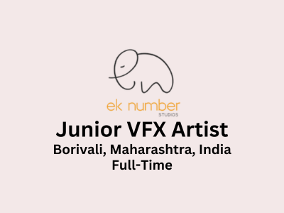 Junior VFX Artist required at Eknumber Studios