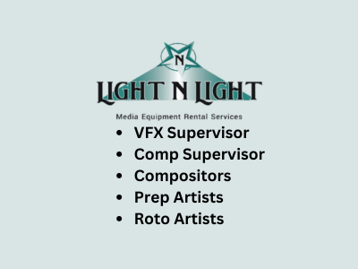 Latest openings at Light N Light VFX Studio