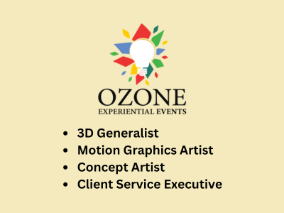 Ozone Experiential Events looking for talented professionals