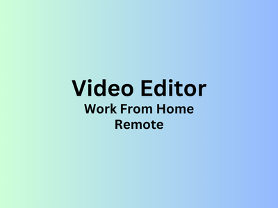 Remote Video Editor required at Possible Design Studio