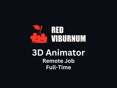 Remote job opening for 3D Animator at Red Viburnum Studio