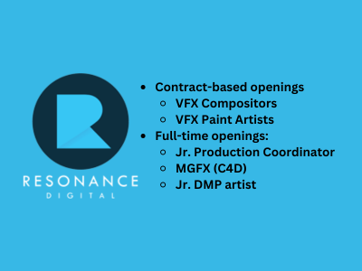 Resonance Digital is looking for immediate joiners