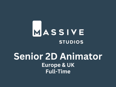 Senior 2D Animator required at Massive Studios